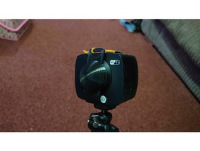 360cam cache de l'objectif la caméra 360 amkov dvr 988 hd kaiser baas le bouchon d'objectif capuchon protection safari réalité virtuelle vivitar vr appareil photo 3d print model - Mito3D