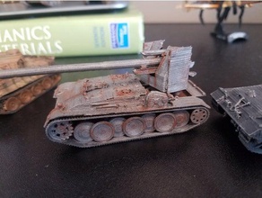 grille 15 tank mechanical toys artillery fow wot wotb 3d print model - Mito3D