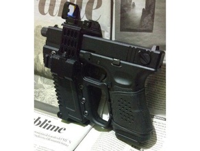 airsoft rmr support glock 18 hobby accesories parts attachment glock18 reddot 3d print model - Mito3D