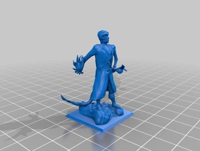 tiefling mage toy game accessories dnd miniature tabletop 3d print model - Mito3D