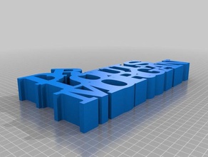 wordsculpture-louismorgan las esculturas personalizado 3d print model - Mito3D