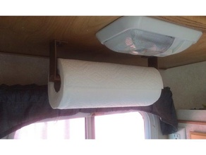 fácil de tornillo-en el papel titular la toalla cocina comedor camper acampar autocaravanas 3d print model - Mito3D