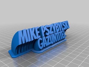 mike pszybylski office personalizzato 3d print model - Mito3D
