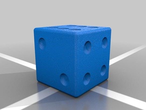 rigged die dice 3d print model - Mito3D