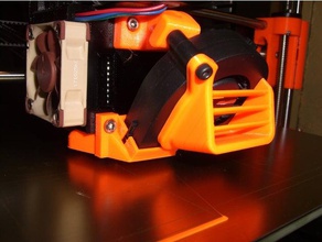 prusa mk3 entrada de aire 45&deg 3d la impresora partes del ventilador i3 3d print model - Mito3D
