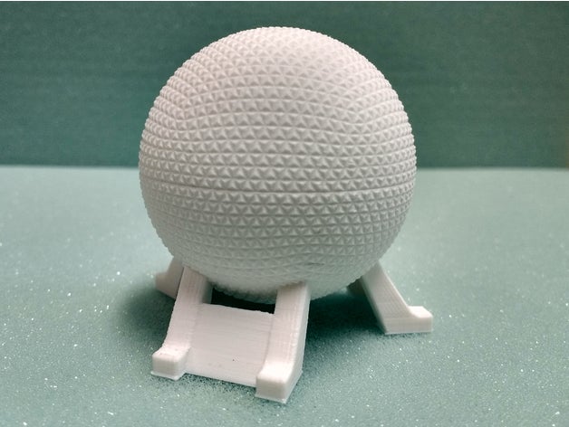 astronave terra mondi disney epcot sculture sfera geodetica il parco a tema walt world 3D print model - Mito3D