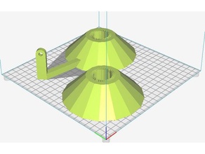34 inch pvc spool cone tension filament guide 3d printer parts 3d print model - Mito3D
