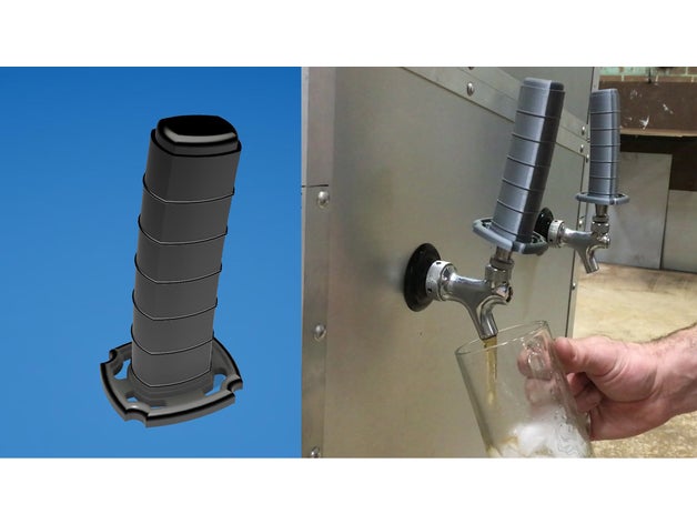 katana beer tap handle kitchen dining bar corny keg dispenser drink ninja sword 3D print model - Mito3D