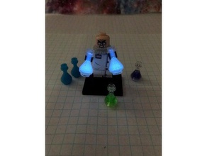lego mad scientist flask toys games 3d print model - Mito3D