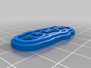 my customized multiline tag keychain keychains 3d print model - Mito3D