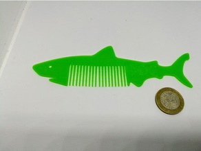köpekbalığı tarak dişleri daha yakın banyo 3d print model - Mito3D