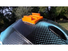 support gopro versez casque parapente icaro sport à l'extérieur 3d print model - Mito3D