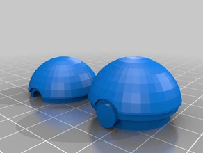 pokeball pillbox 3d printing pokemon 3d print model - Mito3D