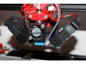 d-bot-filament-fan duct 3d Drucker Teile Gebläse Gebläse-duct blower Kühlkanal dbot filament-Kühler filament-Kühlung 3d print model - Mito3D