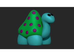 de dibujos animados la tortuga los juguetes juegos 3d printing character cute dandy dino dinosaur diplodocus figure figurine mario miniature miniatures nintendo sculpture sega super 3d print model - Mito3D