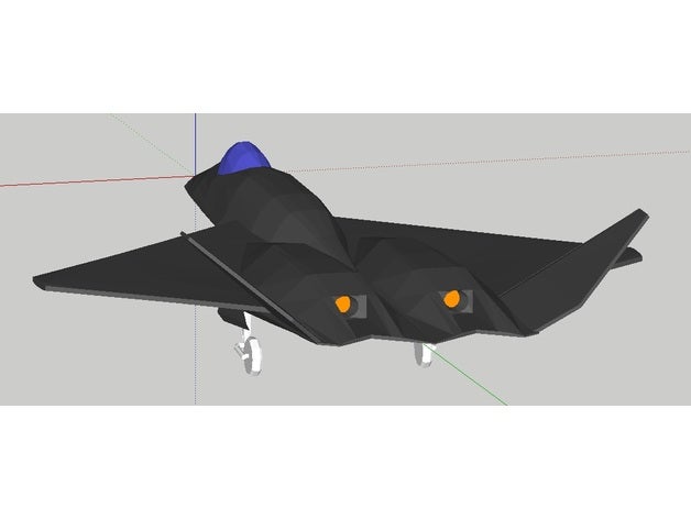 northrop yf-23 black widow ii vehicles aircraft airplane fighter jet jetplane mcdonnell douglas model stealth yf 23 yf23 3D print model - Mito3D