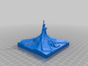 matterhorn raiffeisen baidu statue liberty xover Skulpturen mountian panda 3d print model - Mito3D