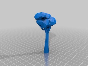 low-poly tree decor 3d print model - Mito3D