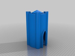 dark Würfel-Turm Brettspiel dakrtower dicetower dnd gaming-Würfel 3d print model - Mito3D