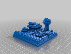 my customized sci fi city builder 2 art 3d print model - Mito3D