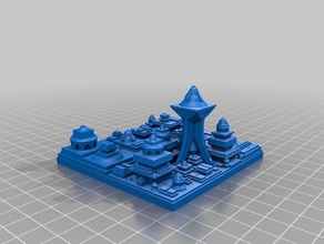 my customized sci fi city builder 1 art 3d print model - Mito3D