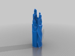 my customized skyscraper decor 3d print model - Mito3D