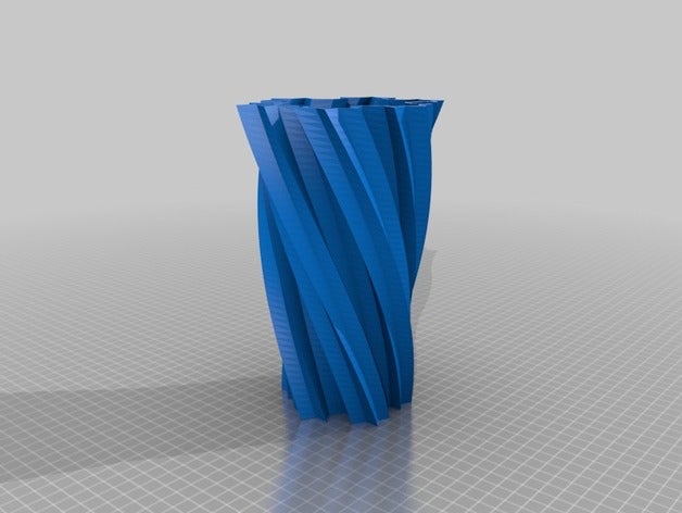 mi personalizados copo de nieve koch vase2 decoración 3D print model - Mito3D