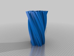 mi personalizados copo de nieve koch vase2 decoración 3d print model - Mito3D