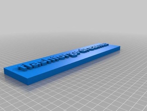 flashforge sonhador placa com o nome sinais logotipos personalizado 3d print model - Mito3D
