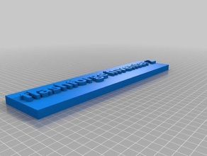 flashforge inventer 2 targhetta i segni loghi personalizzato 3d print model - Mito3D