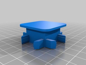 led bouchon carré bricolage 3d print model - Mito3D
