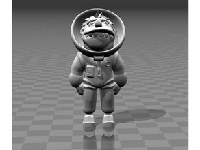 barney astronaut people 3d print art funny model no support test toy 3d print model - Mito3D
