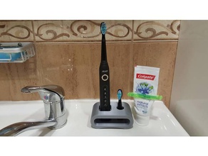 titolare elettrico sonic spazzolino da denti bagno 3d print model - Mito3D