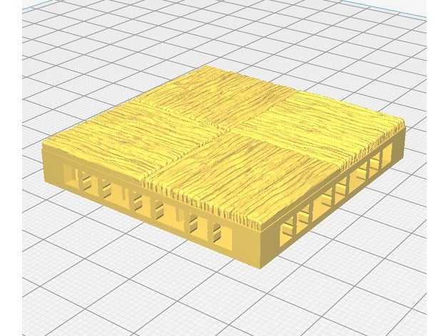 openlock-Holz-Boden - Spielzeug Spiel Zubehör openforge 3D print model - Mito3D