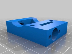 printrbot lead screw reinforced block 3d printer parts simple z-nut 3d print model - Mito3D