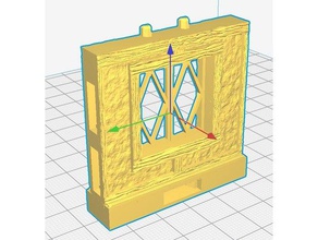openlock 70 tudor-Wand-Fenster -diamond-Bereich - Spielzeug Spiel Zubehör dnd Fliesen openforge 3d print model - Mito3D