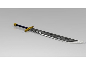 ancient sword props blade 3d print model - Mito3D