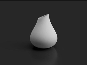 ampoule de vase décor pot fleur fleurs les vases à 3d print model - Mito3D