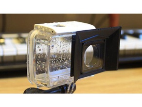 yi 4k action objectif de l'appareil photo housse pluie 3d l'impression 3d print model - Mito3D
