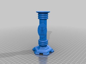 scout candle holder decor boy scouts bsa stand 3d print model - Mito3D