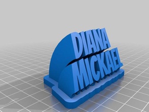 diana ofis özelleştirilmiş 3d print model - Mito3D