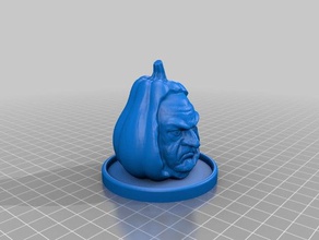 la calabaza de halloween pie 3d impresión 3d print model - Mito3D