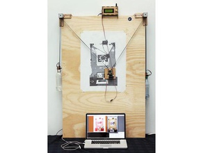 makelangelo 3 açık donanım parçaları Robotik 3dprinted çizim çekme makinesi robot lasercut kaynak polargraph sharpie 3d print model - Mito3D