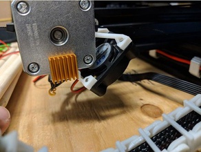 ender 3 eixo do motor impasse 40mm montagem de ventilador 3d a impressora os acessórios clipe creality ziptie 3d print model - Mito3D