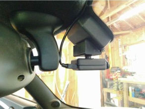dash-cam-mount mini cooper Regensensor Kamera 3d print model - Mito3D