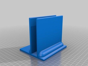 meu personalizados paramétrico laptop holderstand office 3d print model - Mito3D
