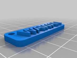 meine angepasste meiner cleveren Namen-tag Zeichen logos 3d print model - Mito3D