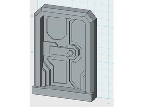 star wars legión bunker de la puerta greeble juguete juego accesorios 3d print model - Mito3D