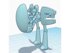 space elf war walker eldar 40k proxy toys games 3d print model - Mito3D