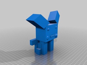 minecraft pikachu 3d impresión 3d print model - Mito3D